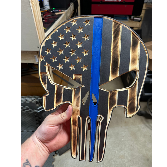 American Flag Punisher Skull