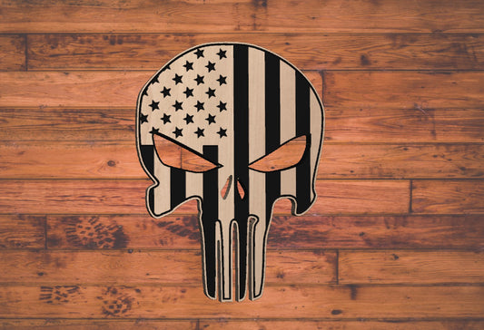 American Flag Punisher Skull